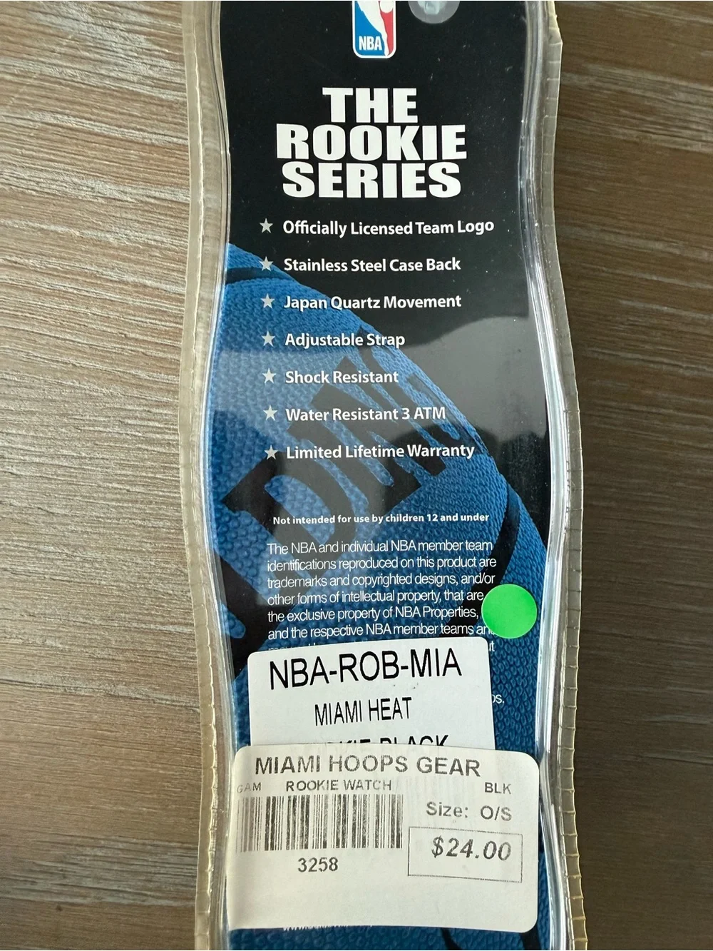 Vintage NBA Miami Heat Rookie Series Watch – New Sealed in Original Package